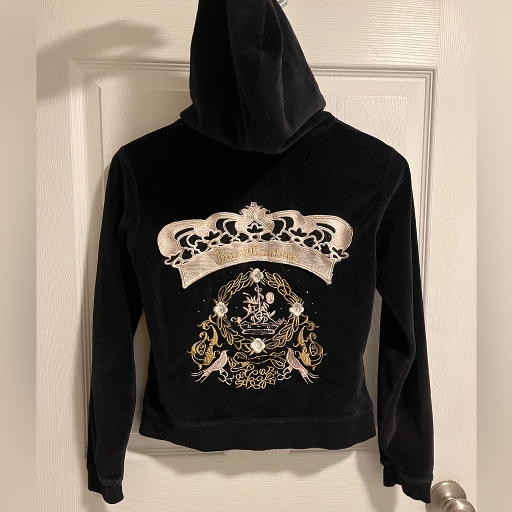 black juicy couture zip up